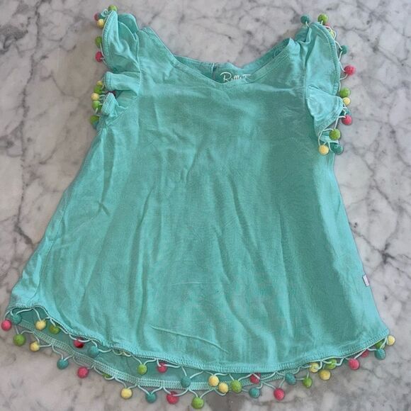 RuffleButts Pom Pom Butterfly Cover-Up - Picture 1 of 4